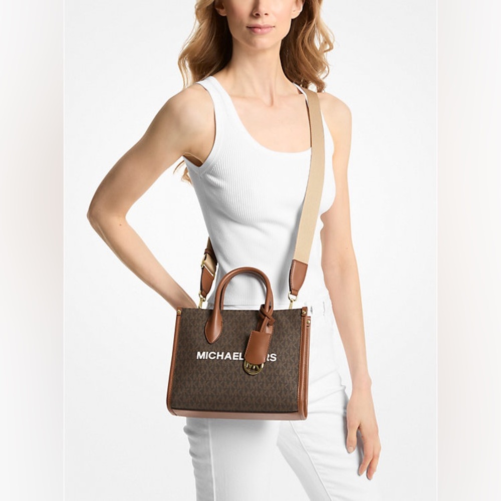 Michael Kors Mirella Small Signature Logo Crossbody Bag - Picture 3 of 4